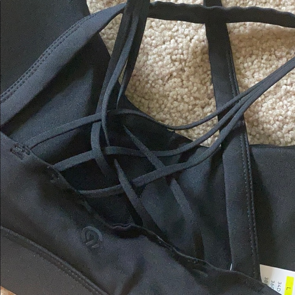 NWT champion black sports bra in Large